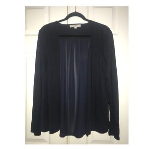 NWOT LOFT Woven Back Cardigan